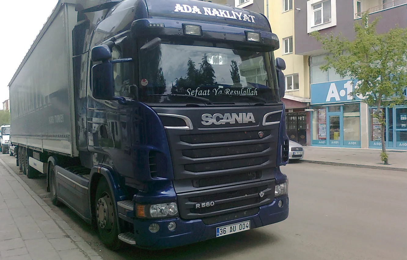 Фото обои truck, scania, r560