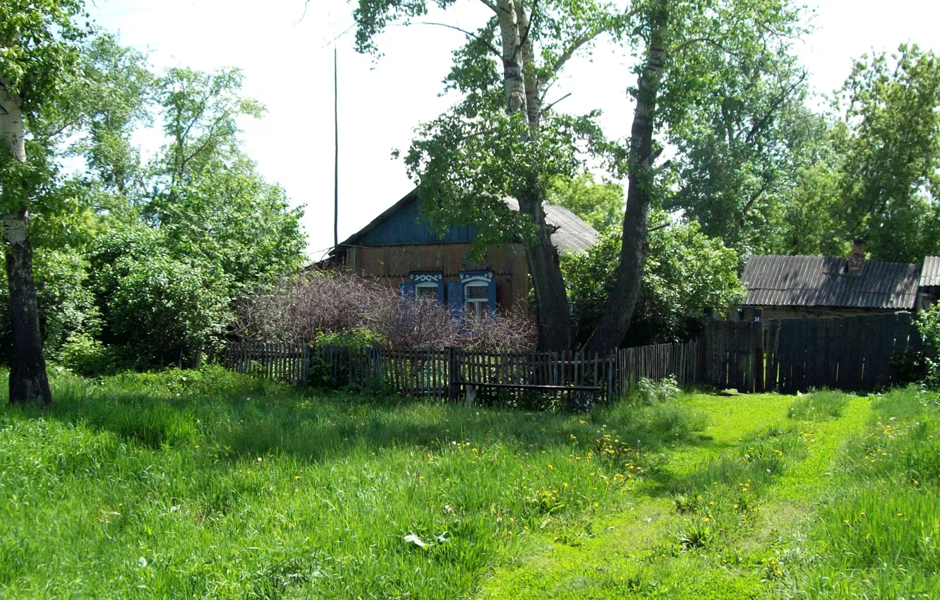 Фото обои лето, природа, деревня, Мизоново
