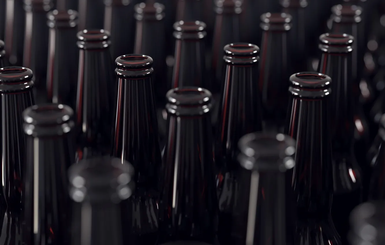 Фото обои обои, wallpaper, бутылки, картинка, bottles, на рабочий стол, beer bottles, тёмные бутылки