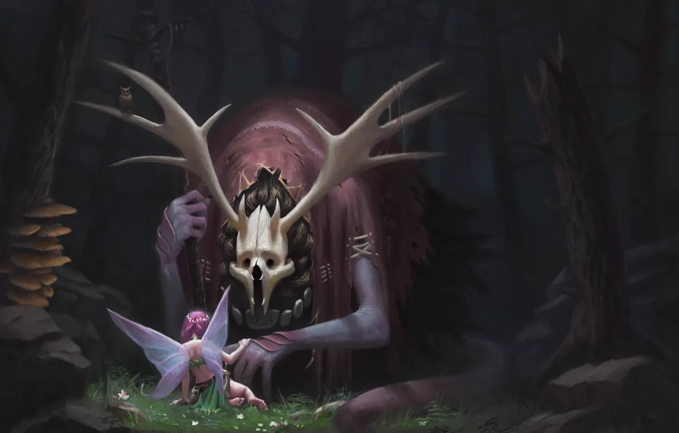 Фото обои фентези, существо, фея