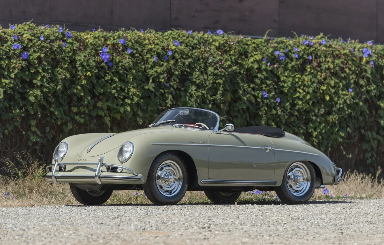 Фото обои Porsche, retro, 1957, 356, Porsche 356A 1600 Speedster