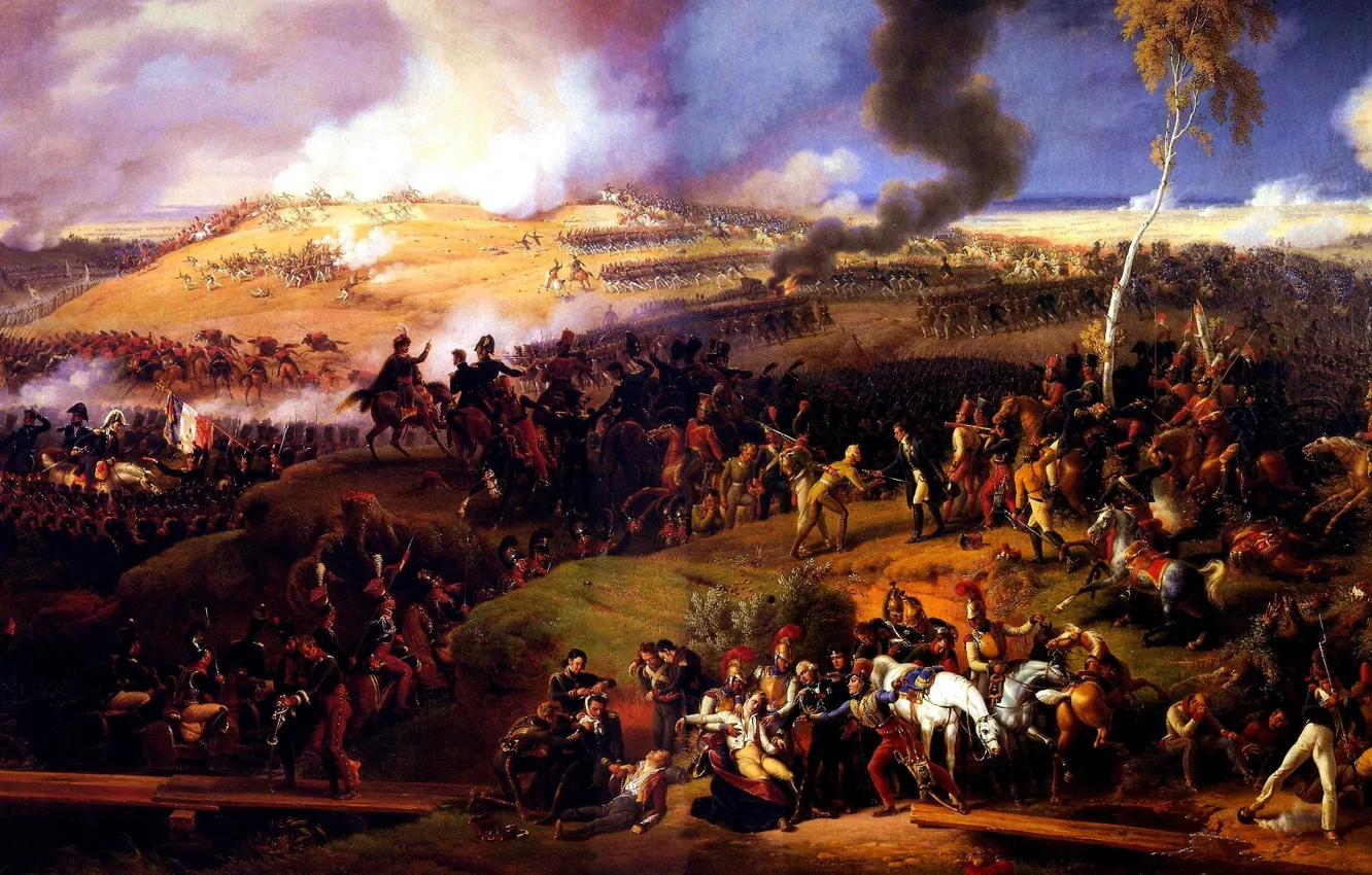 Фото обои картина, Louis Lejeune, 7th September 1812, Battle of Moscow