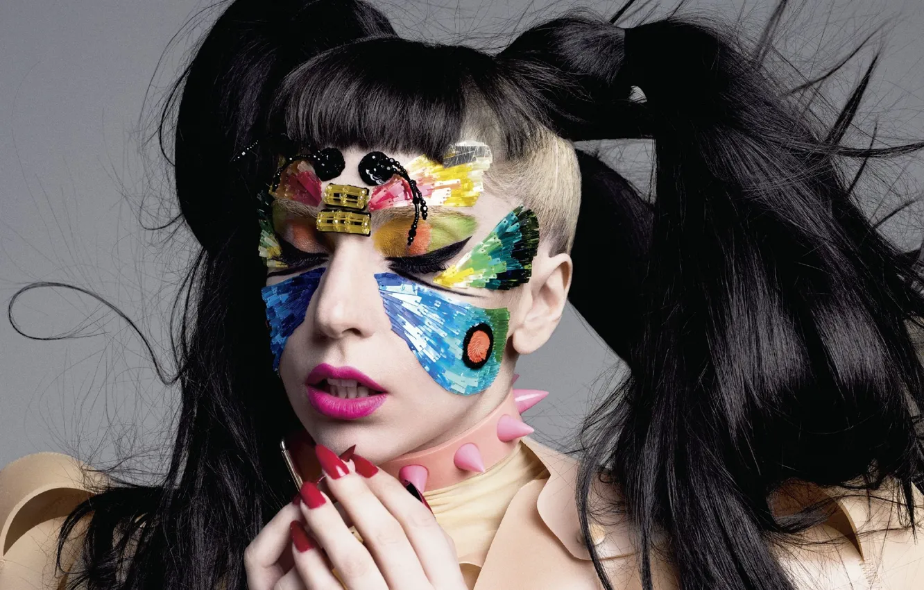 Фото обои цвета, фотосессия, Леди гага, Lady Gaga
