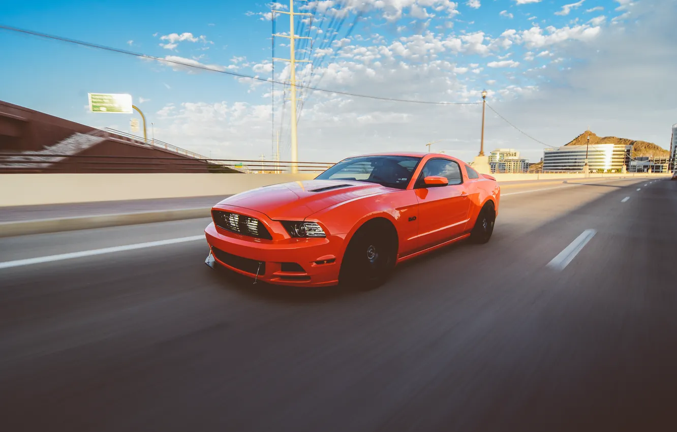 Фото обои Mustang, Ford, GTR, Мустанг, Red