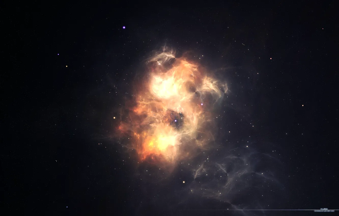 Фото обои звезды, свет, туманность, созвездие, nebula