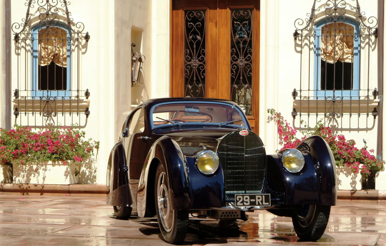 Фото обои Bugatti, автомобиль, cars, Coupe, classic, 1931, Dubos, Type 51
