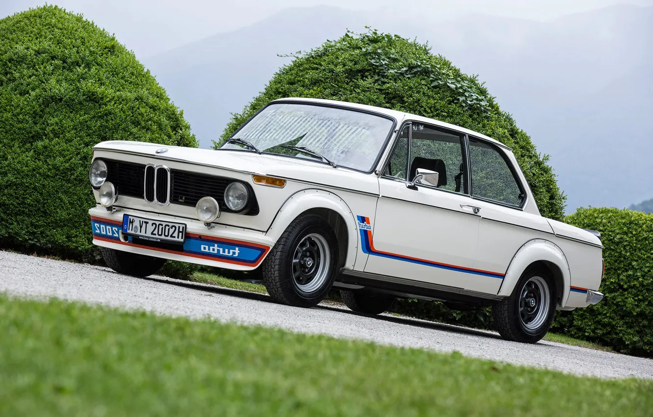 Фото обои Авто, Ретро, BMW, Машина, turbo, 2002, Старая, BMW 2002