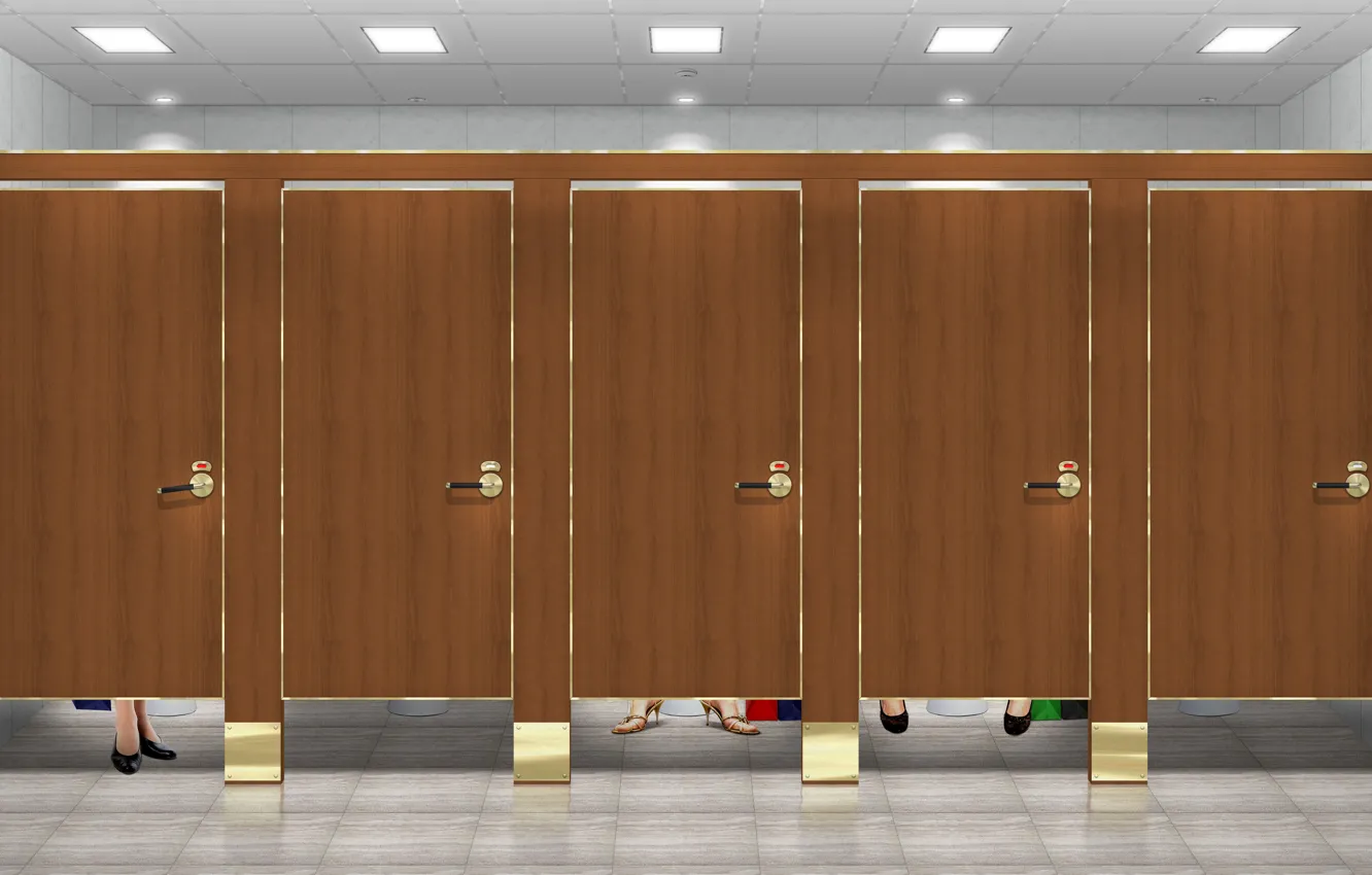 Фото обои bathroom, toilet, public restroom