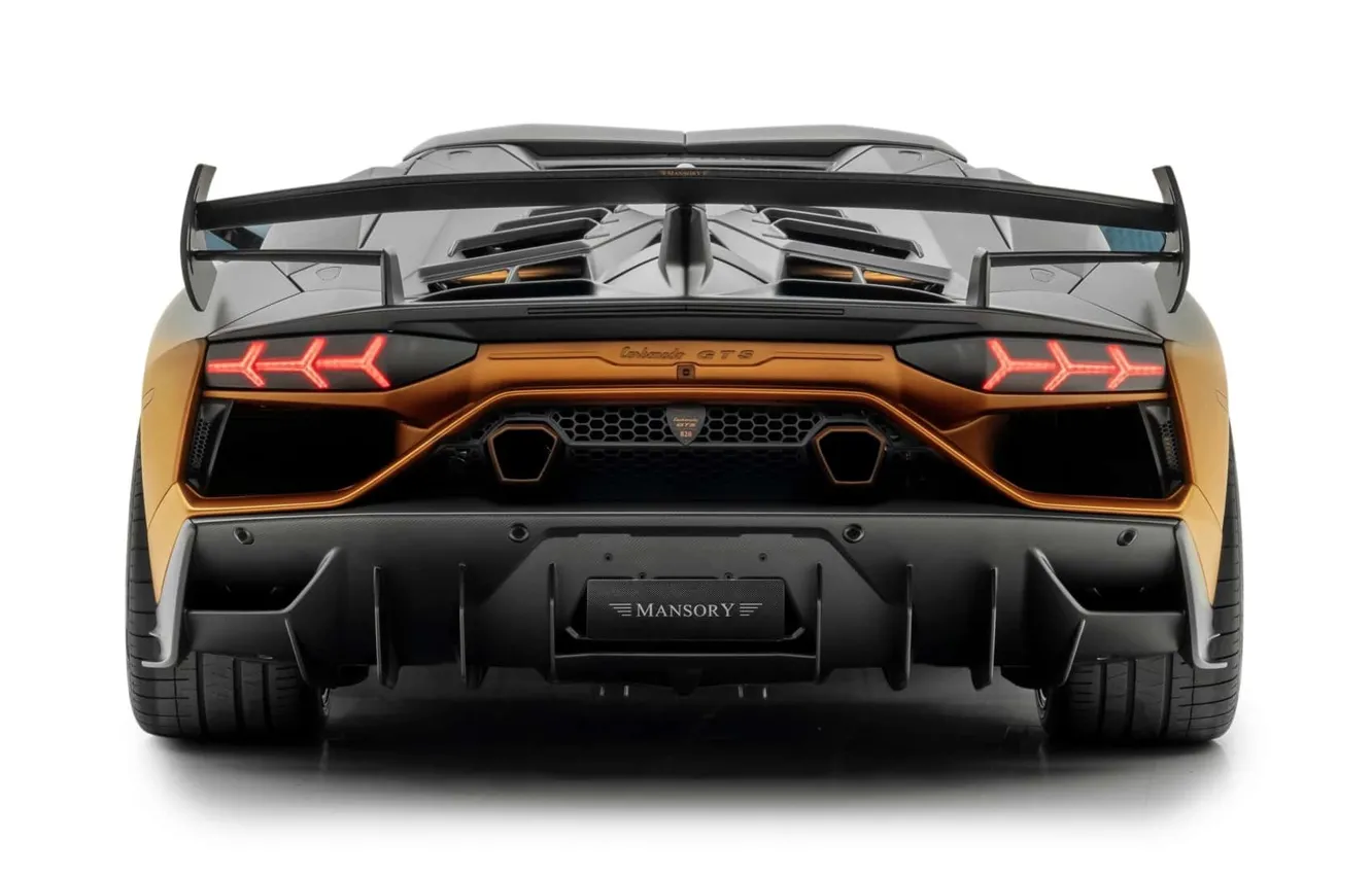 Фото обои Lamborghini Aventador SVJ, Lamborghini, by Mansory, вид сзади, Carbonado GTS, Lamborghini Aventador SVJ Carbonado GTS, …