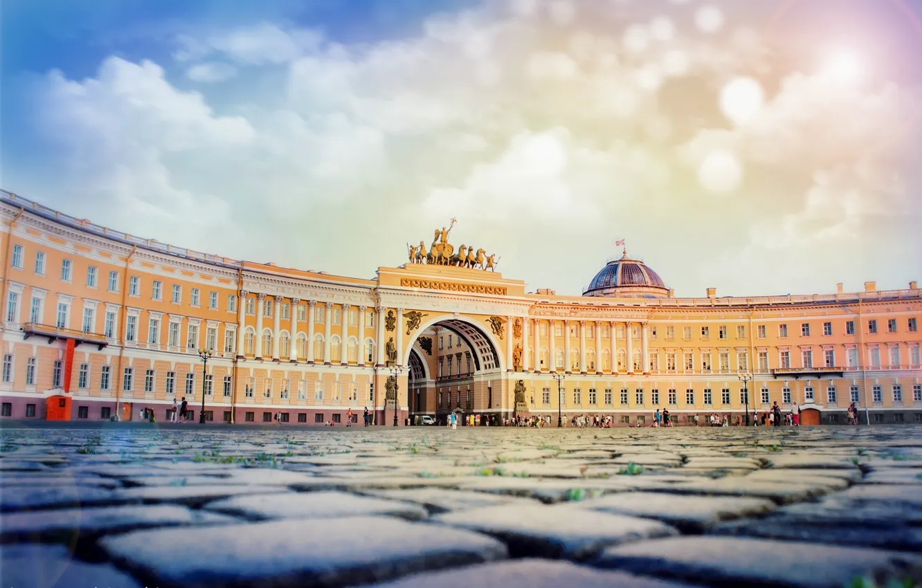 Фото обои Санкт-Петербург, россия, питер, спб, Дворцовая площадь