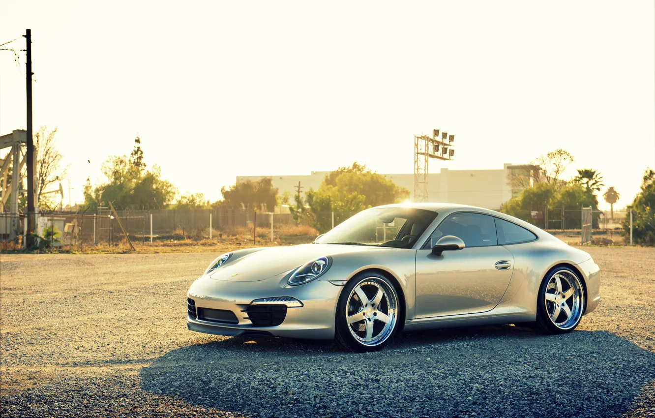 Фото обои Porsche, порше, carrera, 991, frontside