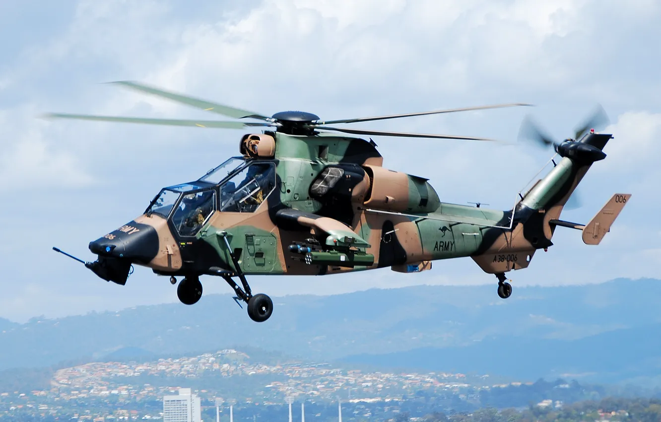 Фото обои вертолёт, tiger, eurocopter, ec665