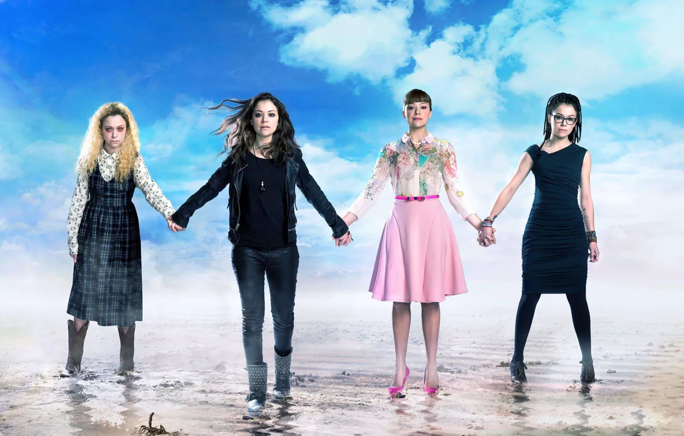 Фото обои пляж, небо, Сериал, актеры, Фильмы, Orphan Black, Тёмное дитя