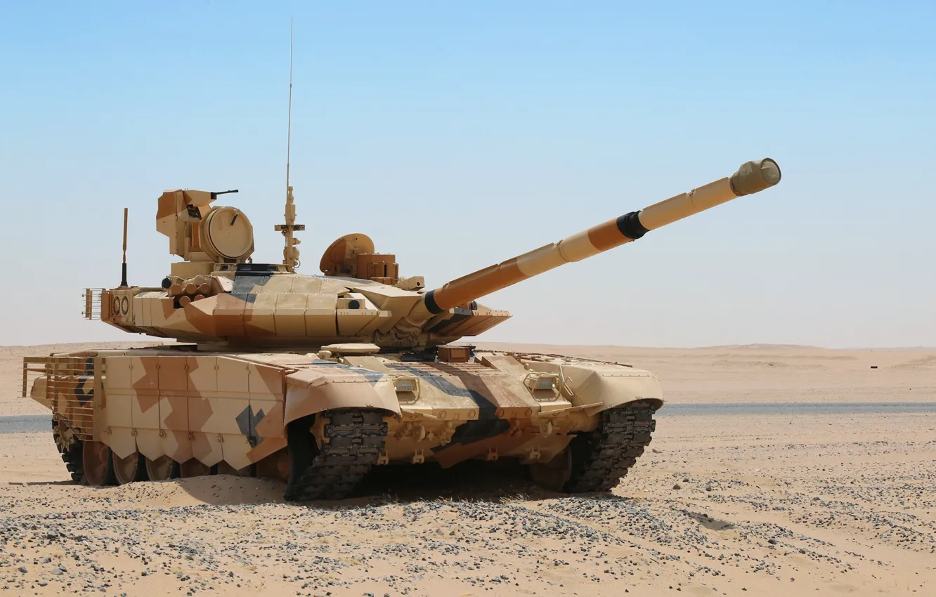 Фото обои desert, sand, tank, t-90ms