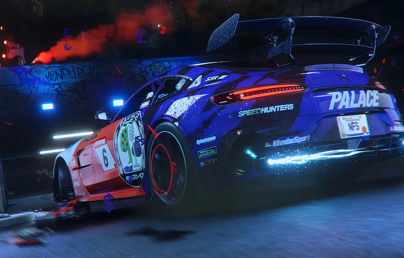 Фото обои Mercedes, NFS, Art, AMG, Need For Speed, AMG GT, Mercedes- Benz, Unbound
