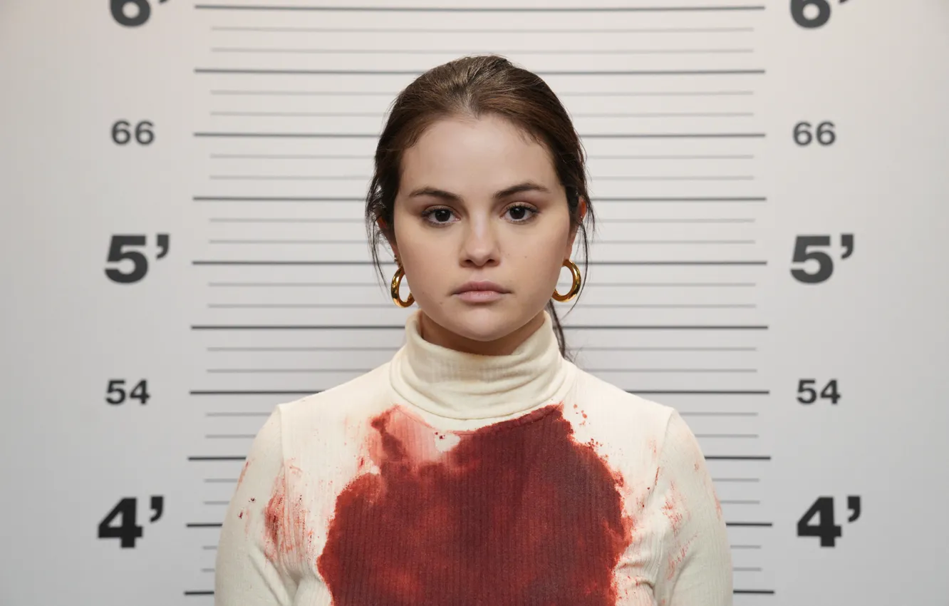 Фото обои Девушка, Взгляд, Селена Гомес, Selena Gomez, Телесериал, Only Murders in the Building, Mystery comedy-drama television …