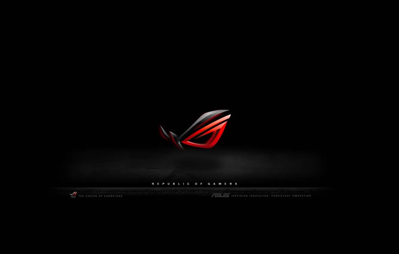 Фото обои black, asus, Republic, gamers
