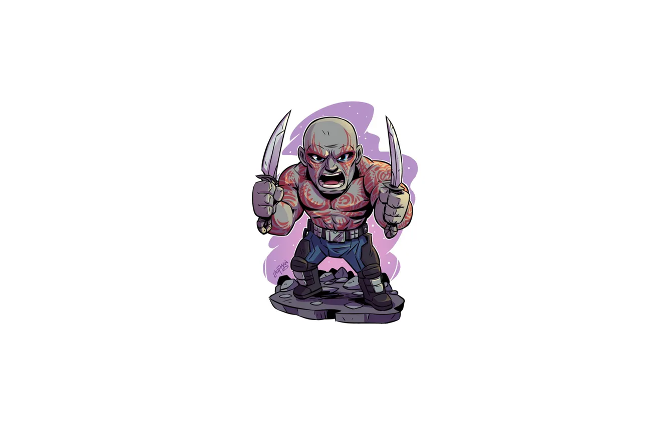 Фото обои Marvel, Drax, Derek Laufman