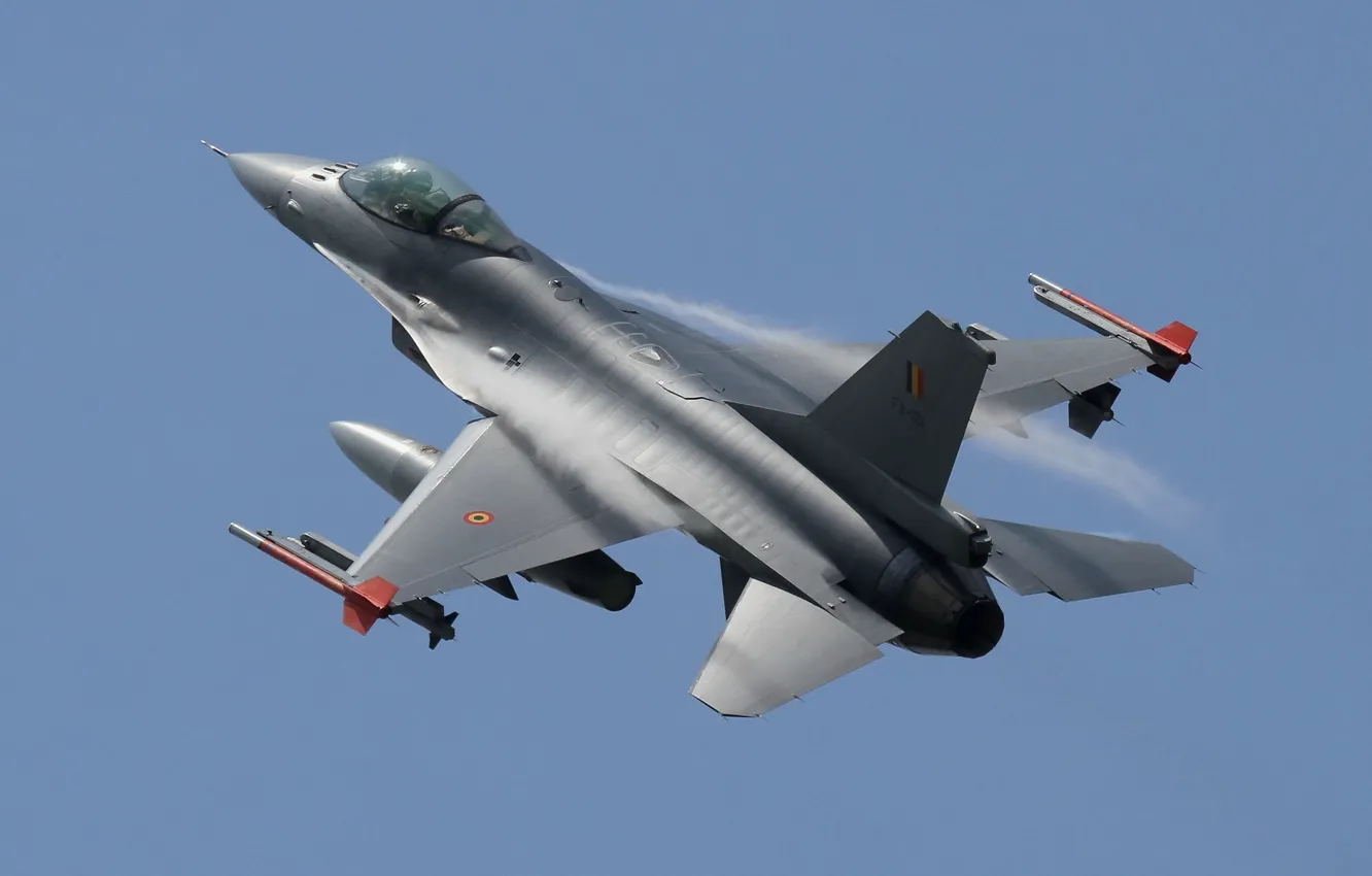 Фото обои истребитель, F-16, Fighting Falcon, многоцелевой