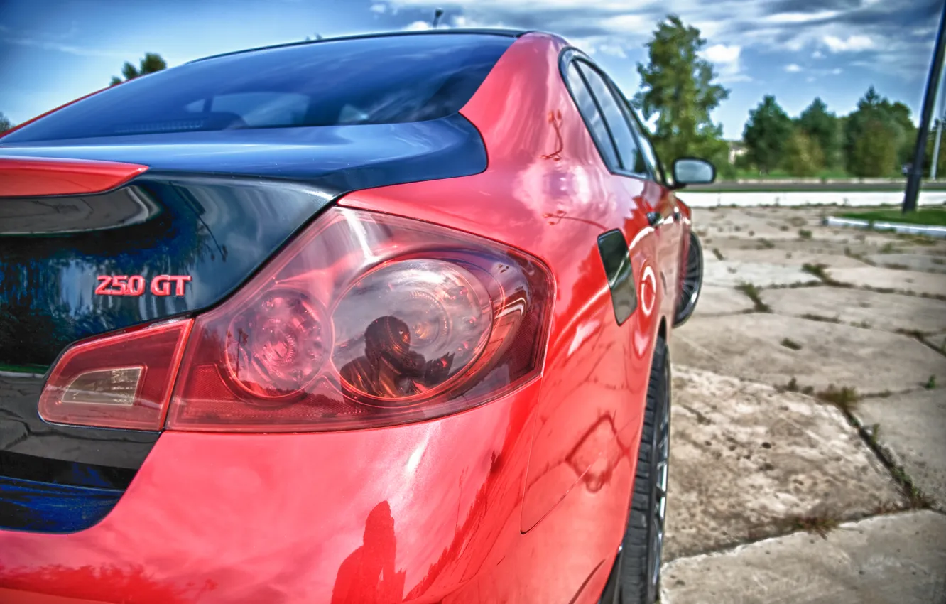 Фото обои city, фонари, Nissan, skyline, GT250