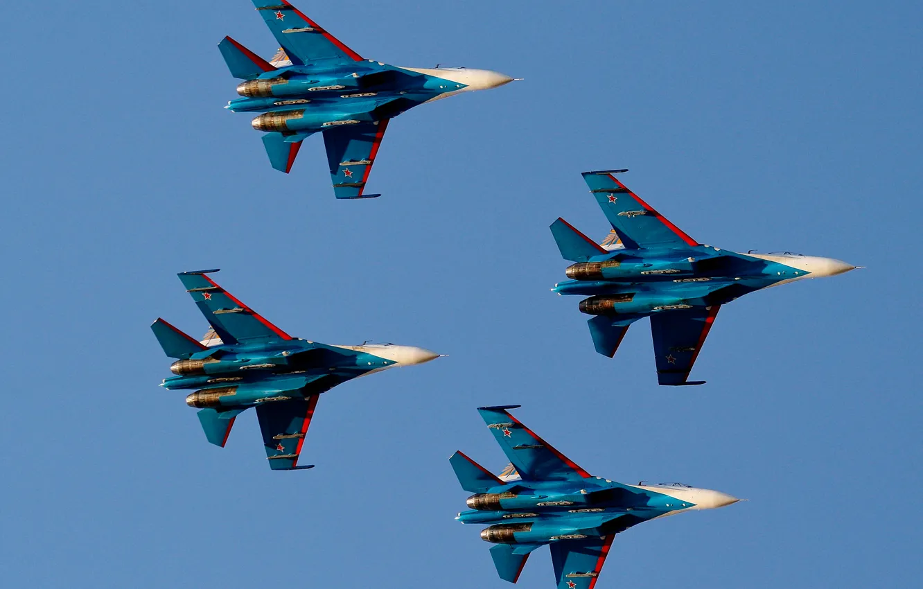 Фото обои полёт, Русские витязи, Russian Knights