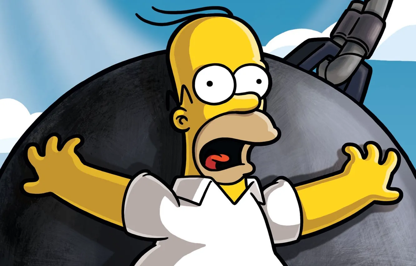 Фото обои Симпсоны, Гомер, Simpsons