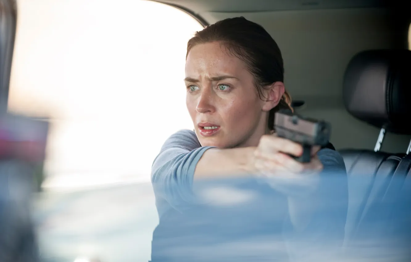 Фото обои Эмили Блант, Emily Blunt, Наёмница, Sicario