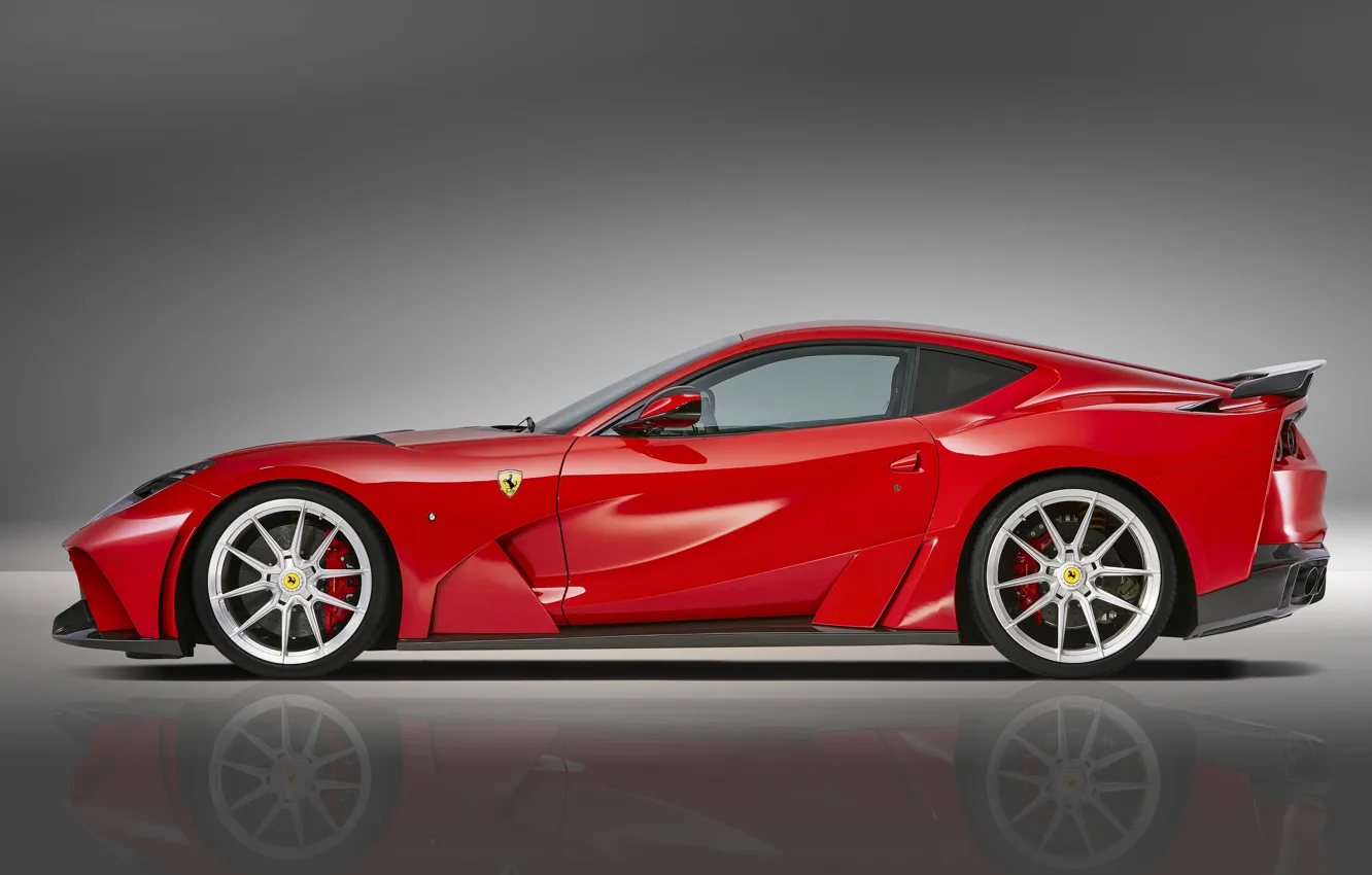 Фото обои Ferrari, суперкар, вид сбоку, Novitec, N-Largo, Superfast, 812, 2019