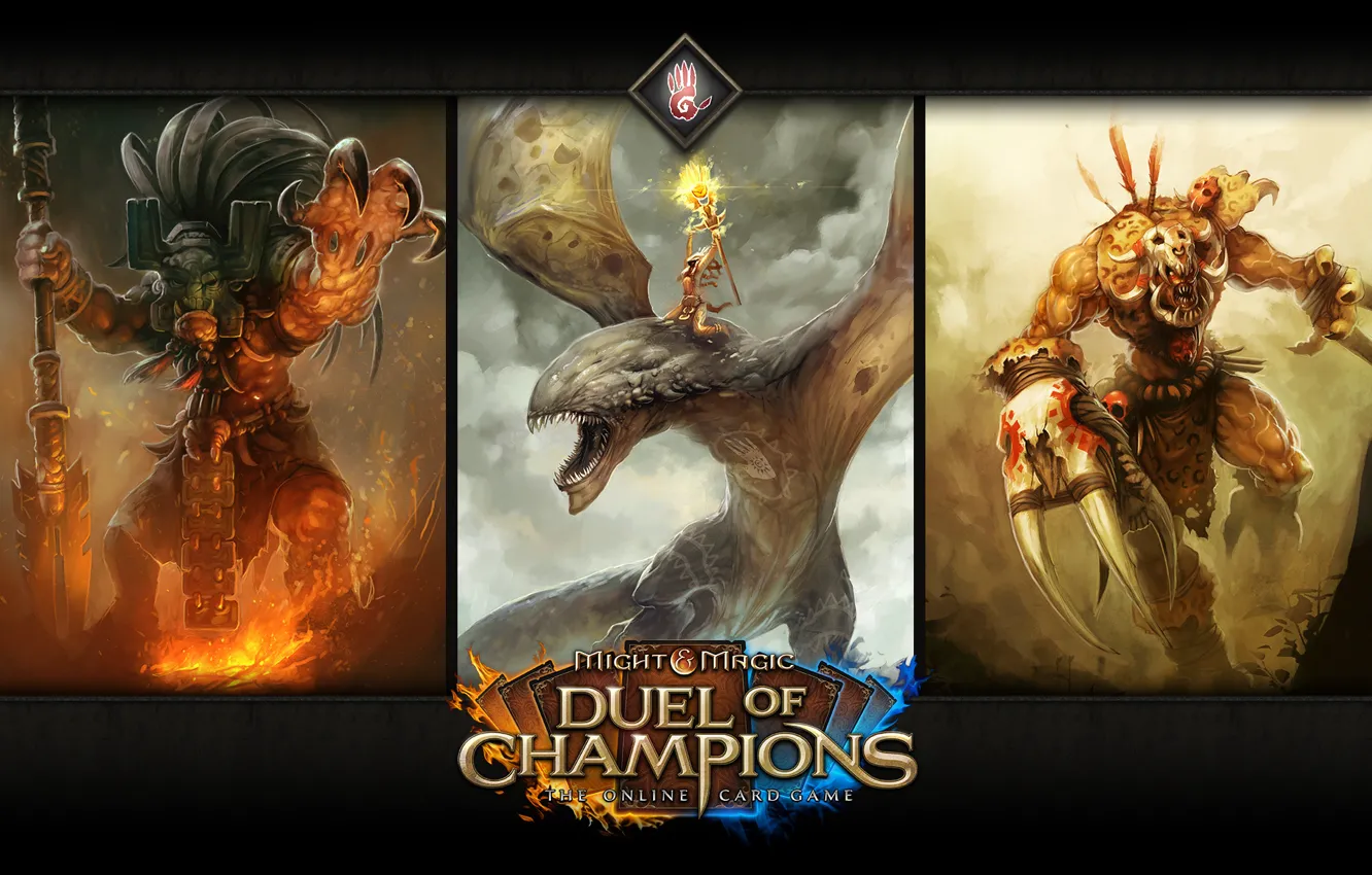 Фото обои Might &amp; Magic: Duel of Champions, Сноходец, воин-ягуар, Шаар