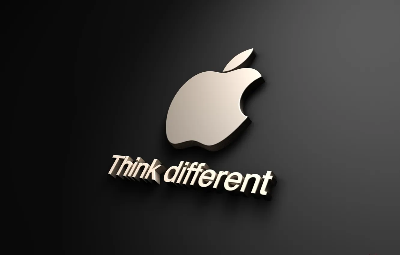 Фото обои apple, black, бренд