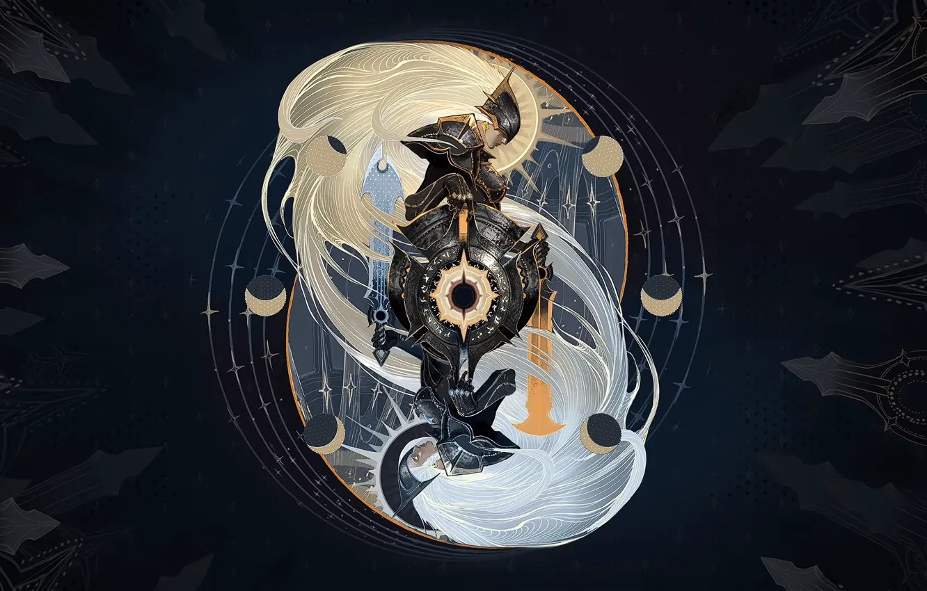Фото обои League of Legends, Graphic Design, Leona