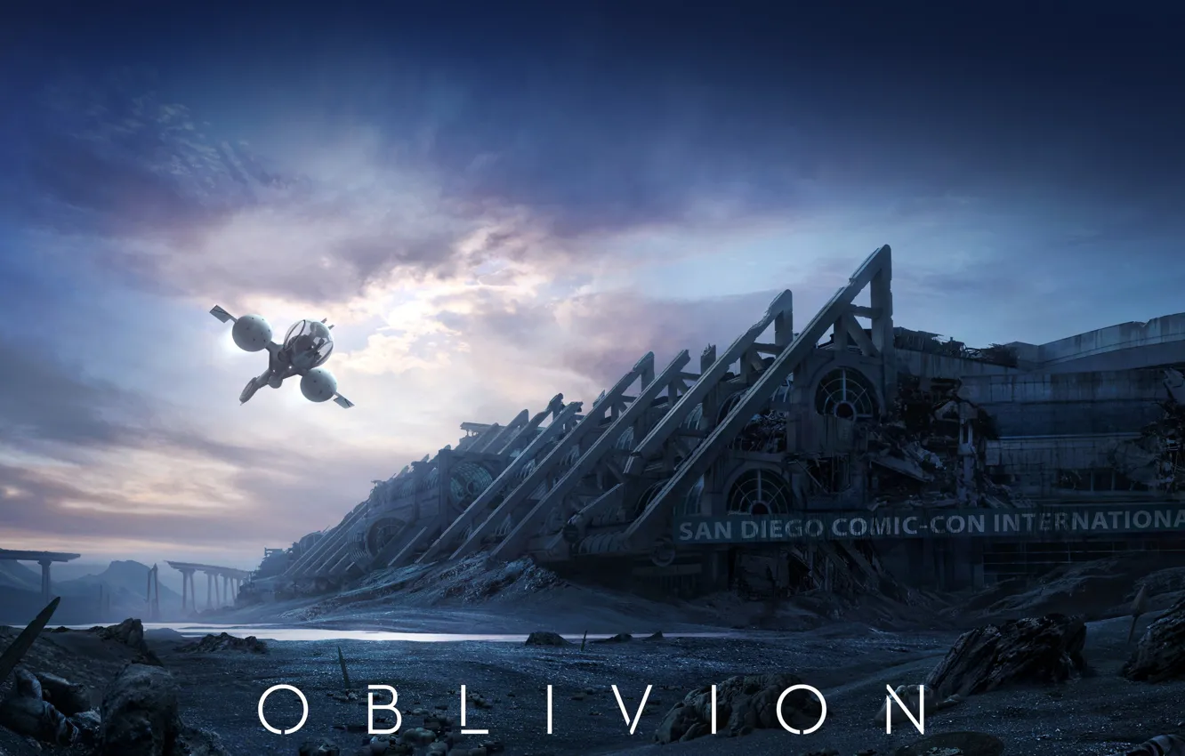 Фото обои Корабль, Фильм, Oblivion, Фантастика, 2013, Movie