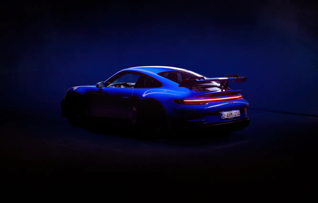 Фото обои 911, Porsche, Porsche 911 GT3, rear wing