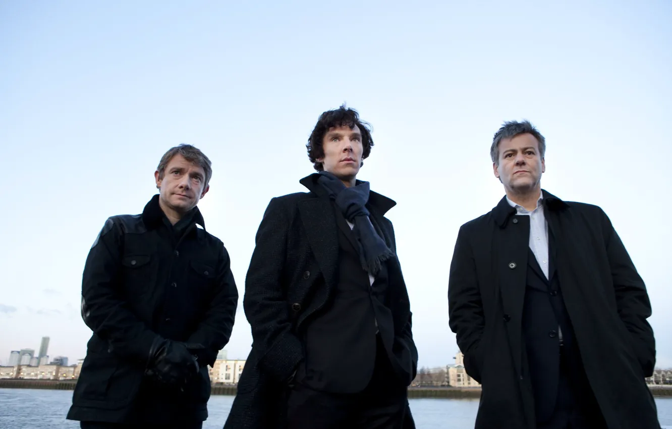 Фото обои Шерлок Холмс, Мартин Фриман, Бенедикт Камбербэтч, Sherlock, Sherlock BBC, Sherlock Holmes, Джон Ватсон, Sherlock (сериал)