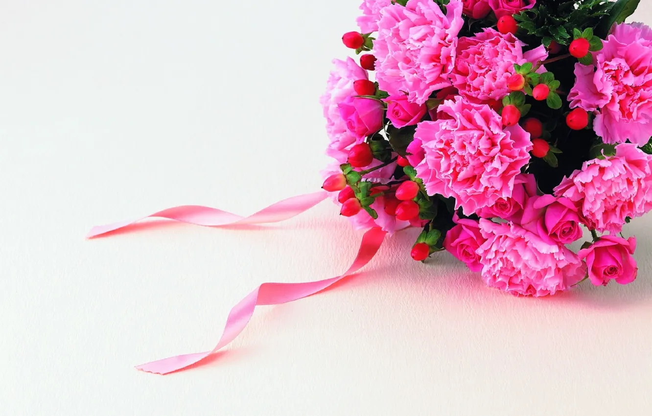 Фото обои макро, цветы, букет, colorful, красочные, гвоздика, flowers, macro