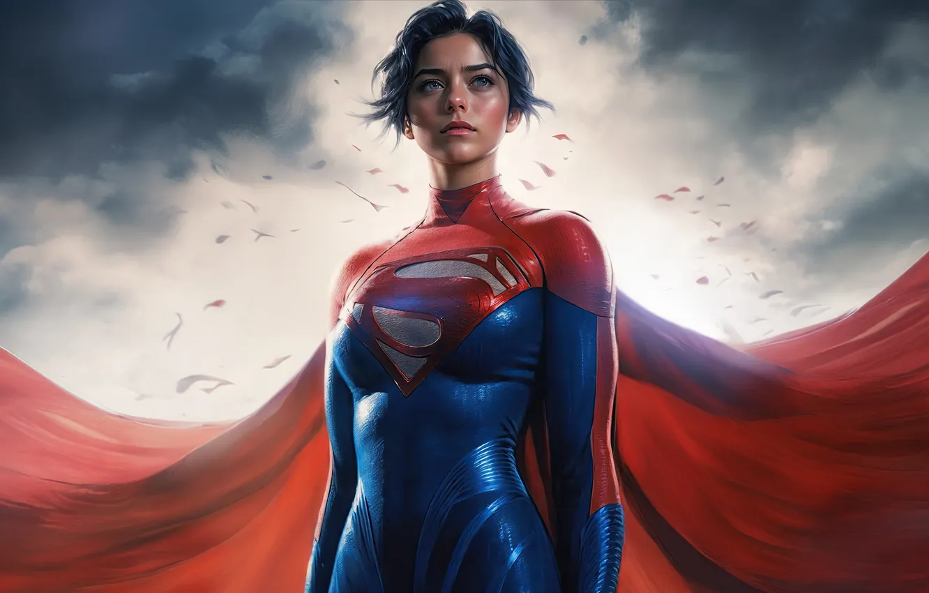 Фото обои power, supergirl, unleashing