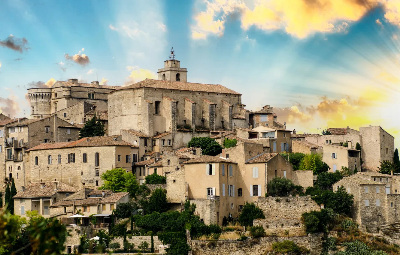 Фото обои город, фото, Франция, дома