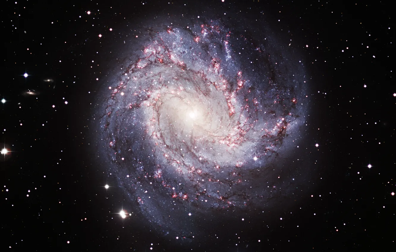 Фото обои галактика, созвездие, спиральная, Гидра, NGC 5236, M 83, Южная Вертушка