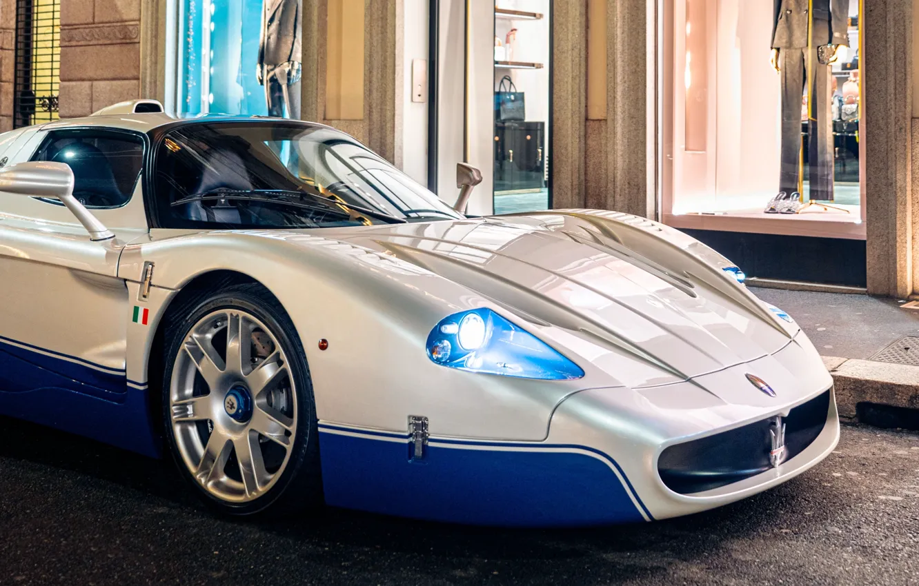 Фото обои car, Maserati, close-up, MC12, Maserati MC12, headlights