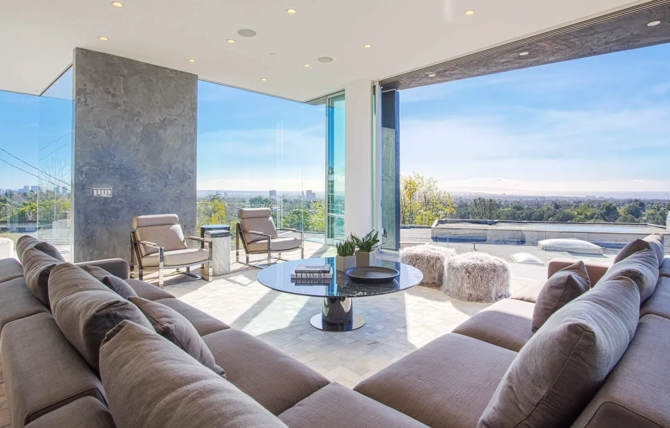 Фото обои Brentwood Modern, стиль, интерьер, штат Калифорния, California, современная роскошная резиденция, Брентвуд, luxurious single family residence