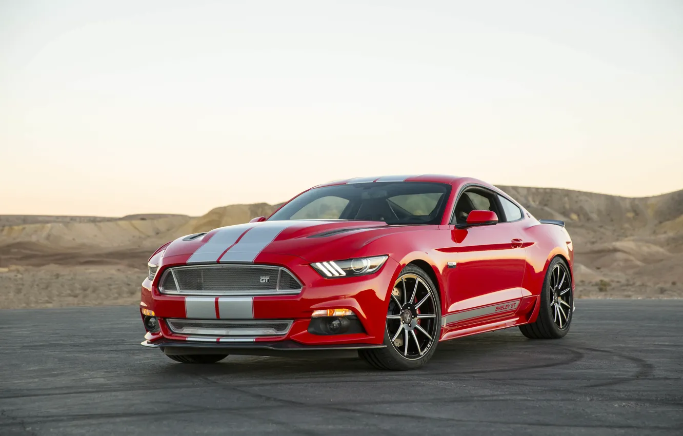 Фото обои Mustang, Ford, Shelby, 2015