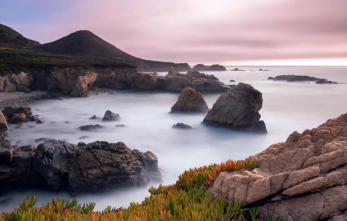 Фото обои California, Big Sur, Garrapata State Park