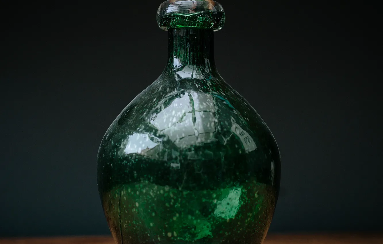 Фото обои green, wood, table, jar, seed
