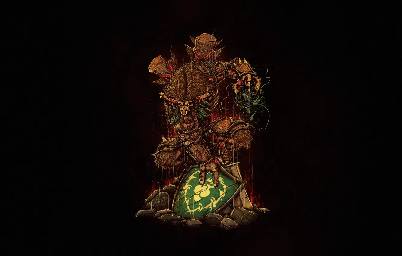 Фото обои Минимализм, Стиль, Фон, World of Warcraft, Blizzard, Art, Oscar, Style