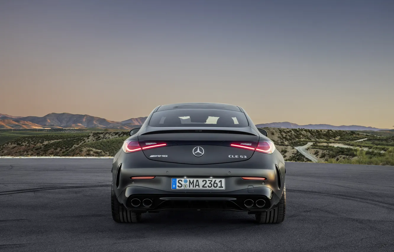 Фото обои Мерседес, Mercedes, вид сзади, AMG, Coupe, Купе, АМГ, 2024