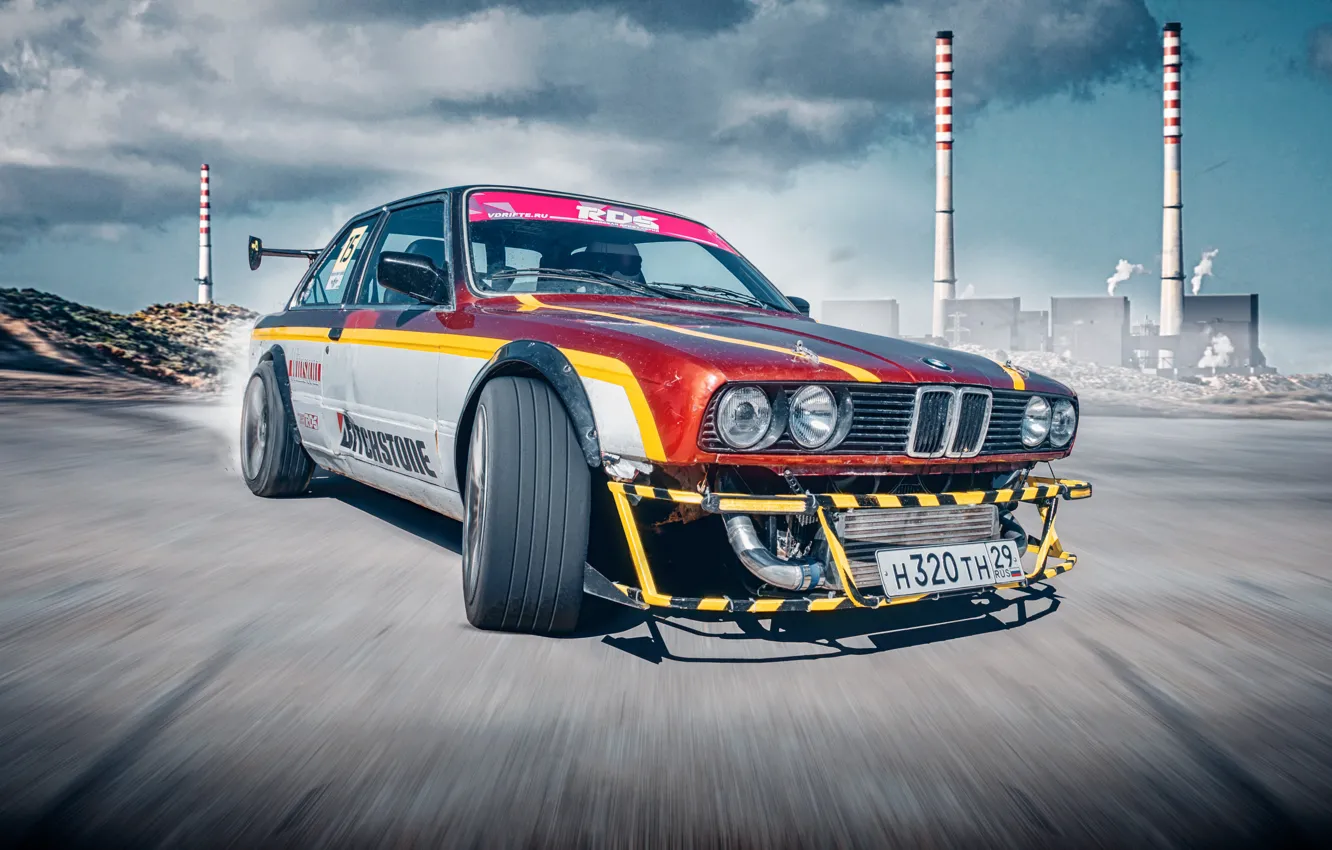 Фото обои BMW, БМВ, Дрифт, RDS, E30, 3 Series, Drifting