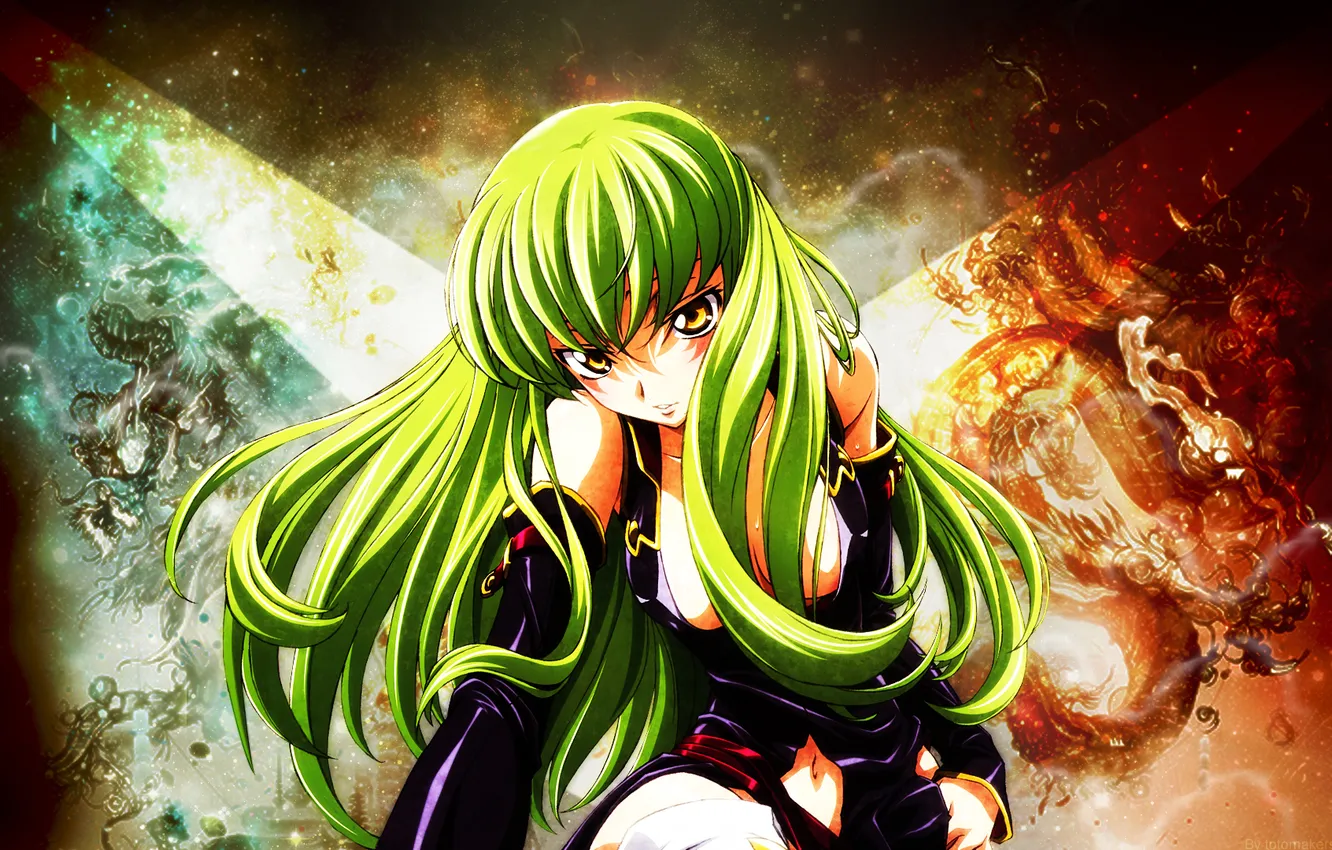 Фото обои девушка, магия, аниме, сиси, code geass