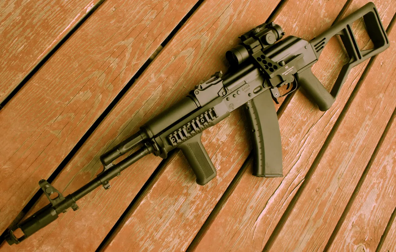 Фото обои оружие, фон, автомат, SGL31-61 (AK-74)