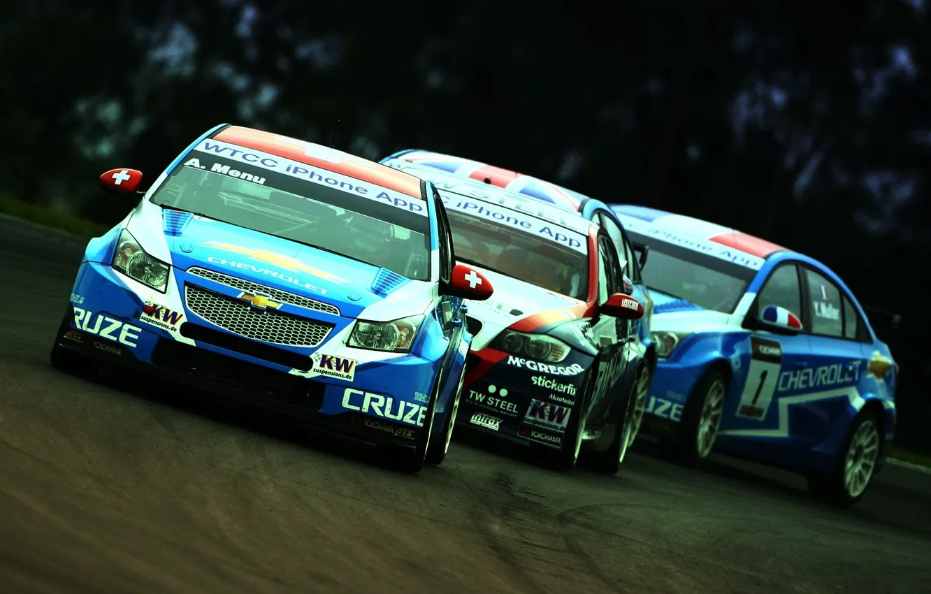 Фото обои Chevrolet, BMW, гонки, WTCC, Alain Menu, чемпионат мира в классе туринг, Tom Coronel, World touring …