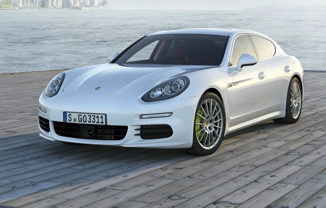 Фото обои Porsche, Panamera, набережная